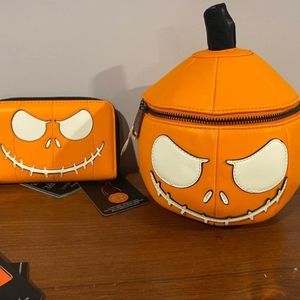 Loungefly Nightmare Before Christmas Jack Pumkin Crossbody and Wallet!